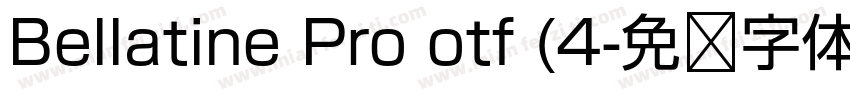 Bellatine Pro otf (4字体转换